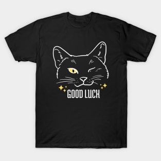 Black Cat Good Luck T-Shirt